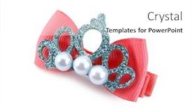  Presentation with red bow - PPT theme enhanced with red-bow-tie-and-shiny background and a white colored foreground