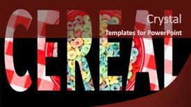  Presentation with checkered tablecloth - Audience pleasing PPT theme consisting of red-bowl-of-sugary-sweet backdrop and a tawny brown colored foreground