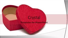  Presentation with clouds in heart shape - Amazing theme having red box in heart shape backdrop and a  colored foreground