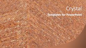 Presentation with brick wall texture - PPT theme having red-brick-building-wall-corner background and a coral colored foreground