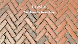  Presentation with brick - Cool new PPT theme with red-brick-herringbone-pattern-old backdrop and a coral colored foreground