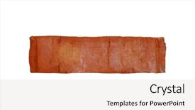  Presentation with lines red and white - Slides featuring red brick isolated on white background and a light gray colored foreground