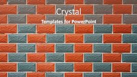  Presentation with brick wall texture - Amazing slide set having red-brick-wall-texture-background backdrop and a red colored foreground