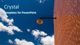  Presentation with red brick wall - Presentation design with red-brick-wall-with-contrasty background and a ocean colored foreground