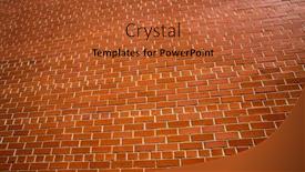  Presentation with red brick wall - Slide set having red-brick-wall-with-contrasty background and a red colored foreground