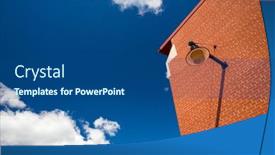  Presentation with red brick wall - Slide deck enhanced with red-brick-wall-with-contrasty background and a ocean colored foreground