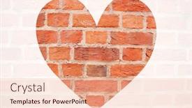  Presentation with red brick wall - Colorful presentation design enhanced with red-brick-wall-with-white backdrop and a lemonade colored foreground