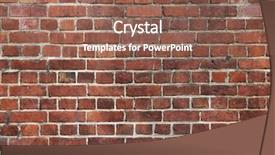  Presentation with perfect - Beautiful theme featuring red brickwall perfect for background backdrop and a violet colored foreground