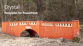  Presentation with czech republic - PPT theme enhanced with red-bridge-near-nepomuk-czech background and a tawny brown colored foreground