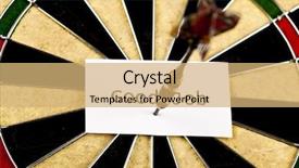  Presentation with dartboard - Cool new slides with red bull images - cut image of dart pierced backdrop and a  colored foreground