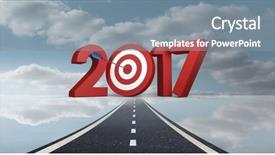  Presentation with target - Presentation enhanced with red bull images - darts target as 2017 background and a gray colored foreground