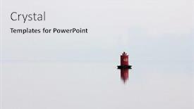  Presentation with pasig river - Colorful theme enhanced with red-buoy-on-the-river backdrop and a white colored foreground