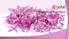  Presentation with red and white abstract - Slide deck enhanced with red cabbage isolated on white background and a lavender colored foreground