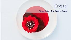  Presentation with valentine - PPT theme with red-cake-for-valentine-s background and a  colored foreground