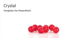  Presentation with peppermint candy cane on white - Amazing PPT layouts having red candy on white backdrop and a white colored foreground