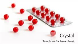  Presentation with capsules - Presentation theme with red capsules background and a  colored foreground