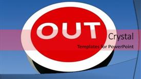  Presentation with car park - Slide deck enhanced with red-car-park-out-sign background and a crimson colored foreground