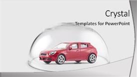  Presentation with car - Audience pleasing presentation theme consisting of red car protected backdrop and a white colored foreground