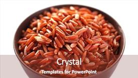  Presentation with cargo - Beautiful theme featuring red-cargo-rice-in-cup backdrop and a tawny brown colored foreground