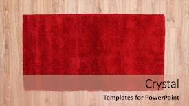  Presentation with red carpet - PPT theme with red carpet on a parquet background and a coral colored foreground