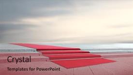  Presentation with red carpet - Beautiful PPT layouts featuring black hole in space computer generated fractal background backdrop and a navy blue colored foreground