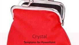  Presentation with cash - Beautiful presentation theme featuring red-cash-wallet-isolated-over backdrop and a red colored foreground