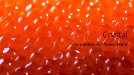  Presentation with caviar - Slide set featuring red-caviar-background-close-up background and a red colored foreground
