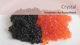  Presentation with bowl - Cool new slide deck with red-caviar-lies backdrop and a lemonade colored foreground