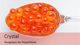  Presentation with red and silver stars - Cool new theme with red caviar on silver spoon backdrop and a red colored foreground