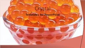  Presentation with caviar - Slides featuring red-caviar-or-salmon-roe background and a  colored foreground