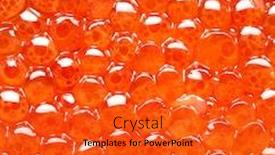  Presentation with caviar - Colorful PPT theme enhanced with red-caviar-texture backdrop and a red colored foreground