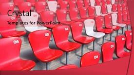  Presentation with chairs - Colorful presentation theme enhanced with glass mug from microwave backdrop and a light gray colored foreground