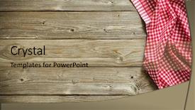  Presentation with tablecloth - Amazing presentation theme having red checkered tablecloth on wooden backdrop and a coral colored foreground