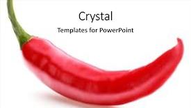  Presentation with chili - Presentation theme consisting of red chili or chilli cayenne background and a white colored foreground