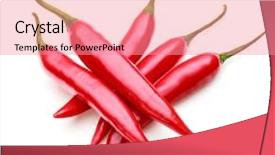  Presentation with red chilly - Beautiful slide deck featuring red chili or chilli cayenne backdrop and a  colored foreground