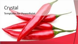  Presentation with red chilly - Amazing presentation theme having red chili or chilli cayenne backdrop and a  colored foreground