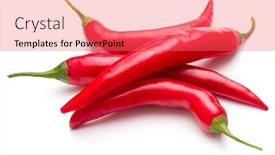  Presentation with chili - Slide deck enhanced with red-chili-or-chilli-cayenne background and a coral colored foreground