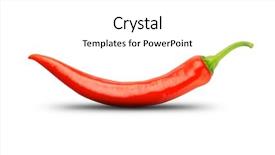  Presentation with chili - Audience pleasing presentation theme consisting of red chili pepper isolated backdrop and a white colored foreground