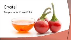  Presentation with lines red and white - Beautiful slides featuring red chili peppers and chili backdrop and a white colored foreground