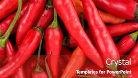  Presentation with peppers - Beautiful PPT layouts featuring red chili peppers background backdrop and a crimson colored foreground
