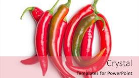  Presentation with peppers - Slide deck with red-chili-peppers-hot-spice background and a coral colored foreground