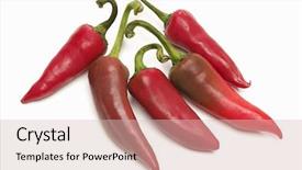  Presentation with chili - Cool new presentation theme with red chili peppers on white backdrop and a  colored foreground
