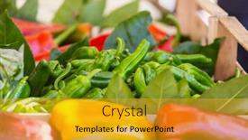  Presentation with red chilli - Slide deck consisting of red-chilli-in-street-market background and a gold colored foreground