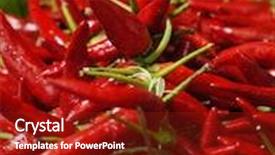  Presentation with red chilly - Cool new presentation design with red chilly pepper backdrop and a crimson colored foreground