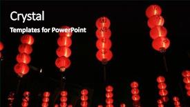 Presentation with chinese lantern - Amazing PPT layouts having red chinese lantern at night backdrop and a  colored foreground