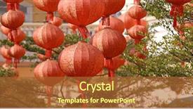  Presentation with lantern - Slides having red chinese lantern background and a red colored foreground