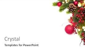  Presentation with design christmas holiday - Cool new slide set with red-christmas-and-new-year backdrop and a white colored foreground