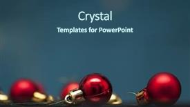  Presentation with sparkling lights - Slides featuring red christmas balls over sparkling holiday background magic holiday lights merry christmas and a happy new year background and a ocean colored foreground