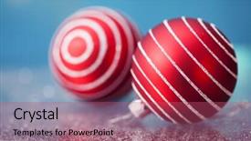  Presentation with sparkling lights - PPT theme having red christmas balls over sparkling holiday background magic holiday lights merry christmas and a happy new year background and a coral colored foreground