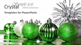  Presentation with red stars - Presentation featuring red christmas bauble with stars background and a  colored foreground